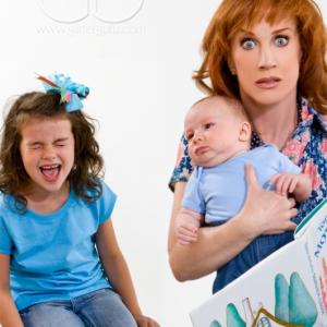 Kathy Griffin and Merit in publicity photo shoot for Kathy Griffin