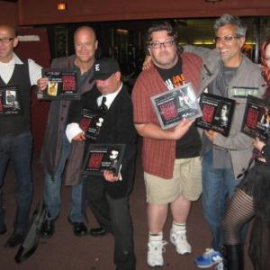 Winner of 'Best Actress' award for 'What They Say' at the 2011 Chicago Horror Film Festival. In this photo: Michael Wexler, Ezequiel Martinez, John Wesley Norton, and Heather Dorff.
