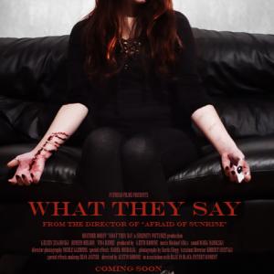 Heather Dorff in promotional Poster for What They Say
