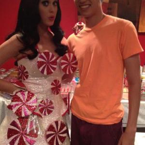 Filming with Katy Perry