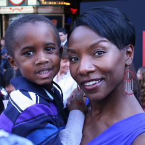 Jeryl Prescott Sales attends Disney's world premiere of Mars Needs Moms with her sons, Jordan (pictured) and Coleman Sales, March 6th, 2011 at the El Capitan Theatre in Hollywood