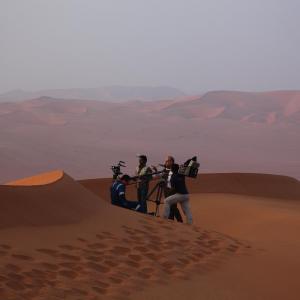 filming in the Rub alKhali desert of Saudi Arabia