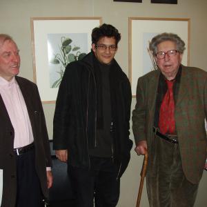 Jehan Stefan center with his master Alain Louvier left and Henri Dutilleux right