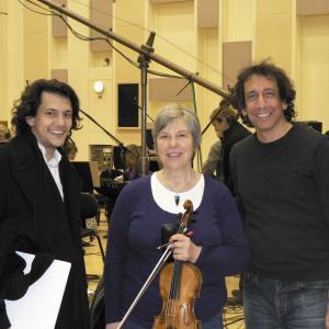 Jehan Stefan orchestrator with Marcia Crayford concert master  Jeff Atmajian conductor