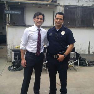 With Wes Bentley on location shooting American Horror Story.