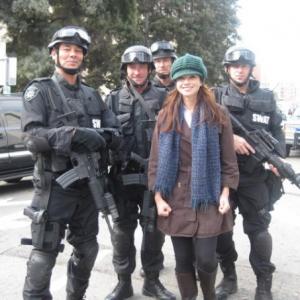 Trauma  Episode 11  SWAT in full gear with team and Maaika