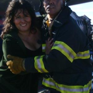 Trauma  Episode 9  Fire Fighter with Passenger Micaela at Plane Wreckage