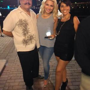 I co-hosted the Hispanic Art Walk in Jacksonville, FL. With me are lovely Dominican Singer Giselle Tavera and co-host Gina Francica.