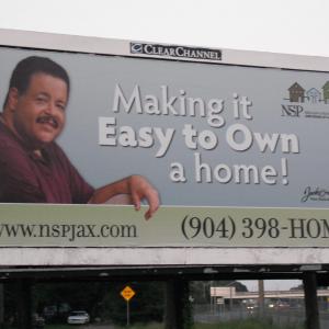 I had this billboard up at Martin Luther King rd in Jacksonville FL I found it so oddly self serving that I had to hold myself back from vandalizing itLOL I was a bit heavier back then
