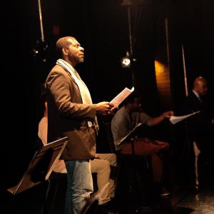 Oberon KA Adjepong in Billie Holidays production of 12 ANGRY MEN