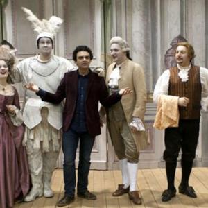 (from left to right): Alběta Poláčková (Donna Elvira) Jan Martiník (Il Commendatore) Rolando Villazon Svatopluk Sem (Don Giovanni) Fulvio Bettini (Leporello)