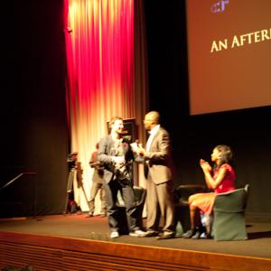 Luke Corradine receives award at BAFTA during world premiere of Malachi the movie