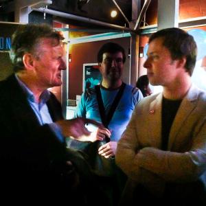Michael Palin and Luke Corradine at the premiere of the film Ellipse, British FIlm Institute, London