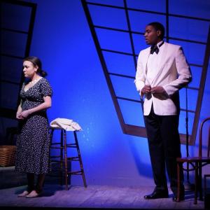 Emily Terry (left) and Kyle Carthens (right) as Yolande Dubois and Jimmy Luncefore in Charles Smith's 