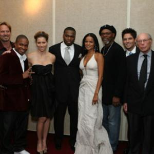 Samuel L. Jackson, Jessica Biel, Victoria Rowell, Irwin Winkler, Chad Michael Murray and 50 Cent at event of Home of the Brave (2006)