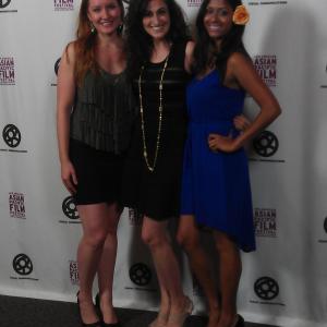 Megan Vickers, Christina Giagos and Nadia Anwar at the LA Asian Pacific Film Festival screening of 