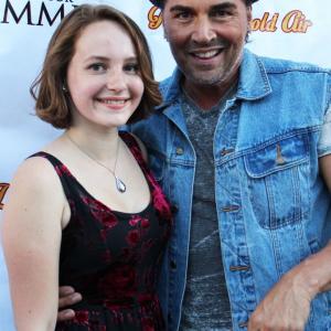 Mandalynn Carlson and Billy Hufsey at the premiere of A Horse For Summer