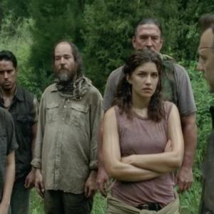 Juliana Harkavy, Alanna Masterson, David Morrissey in The Walking Dead, Too Far Gone.