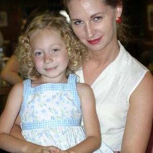 As an extra with the little girl on the set of The Killer Inside Me