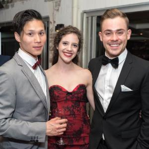 Hoa Xuande with Brittany Morel, Dacre Montgomery @ WA Screen Academy Awards
