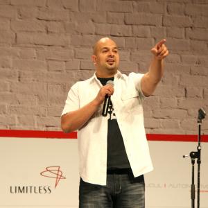 Performing at the Amman Stand-Up Comedy Fesival in Amman, Jordan - 2008.