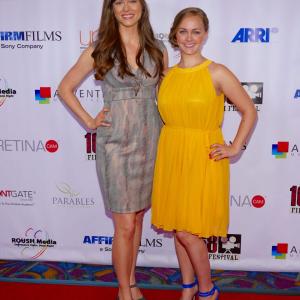 Colleen Trusler and Marianne Haaland walking the red carpet at the 168 Film Festival 2015. Colleen and Marianne were both nominated for awards for Birdie's Song.