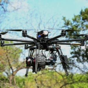 Heavy Lift UAV, with the Canon C500 (4K) Canon EF 14mm lens and MoVI M10 stabilized gimbal