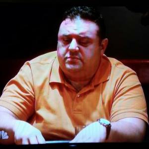 As Dumpy Guy playing poker on Mysteries of Laura Air Date October 29 2014