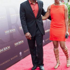 TC on the red carpet with wife, Levette