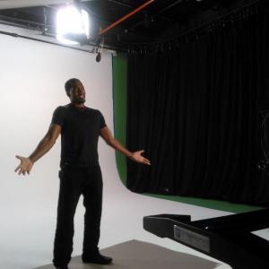 As1org Commercial shoot with teleprompter