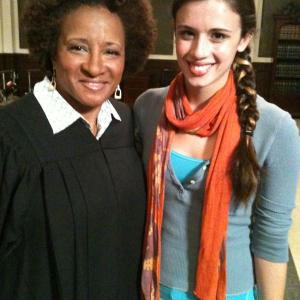 Wanda Sykes and Jenna Kanell on the set of Drop Dead Diva Prom episode