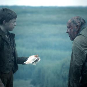Oscar Kennedy and Ray Winstone in Great Expectations