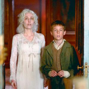 Oscar Kennedy with Gillian Anderson in Great Expectations