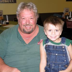 Chase with Bubba on set at Redneck Roots 2010