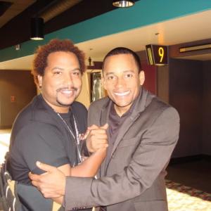 Me and Hill Harper at the Arizona Black Film Festival where my film LOW appeared