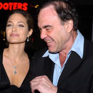 Oliver Stone and Angelina Jolie at event of Alexander 2004