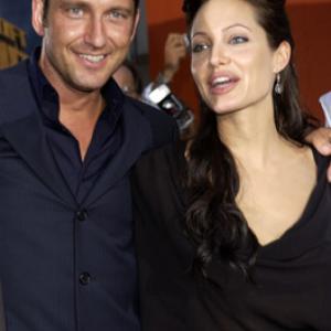 Angelina Jolie and Gerard Butler at event of Lara Croft Tomb Raider: The Cradle of Life (2003)