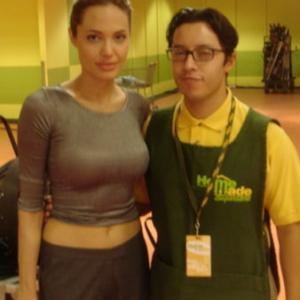 Angelina Jolie and Efren Ramirez