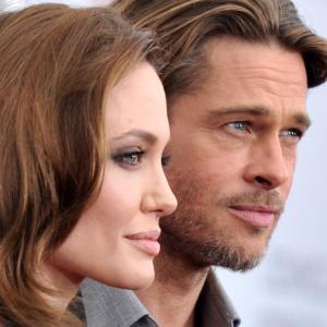 Brad Pitt and Angelina Jolie at event of In the Land of Blood and Honey 2011