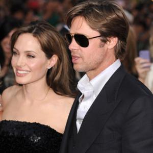 Brad Pitt and Angelina Jolie at event of Salt (2010)
