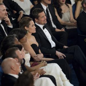 Oscar® nominees Angelina Jolie (left) and Brad Pitt during the live ABC Telecast of the 81st Annual Academy Awards® from the Kodak Theatre, in Hollywood, CA Sunday, February 22, 2009.