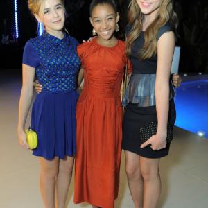 Amandla Stenberg with Kiernan Shipka and McKaley Miller  10th Annual Teen Vogue Young Hollywood Party  September 27 2012