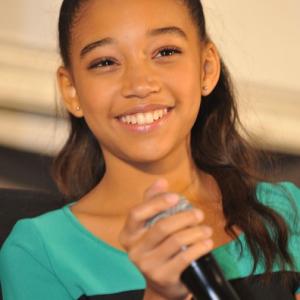 Amandla Stenberg at THE HUNGER GAMES National Mall Tour event in Atlanta  March 6 2012