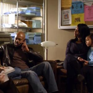 Still of Amandla Stenberg with Simone Cook Bailee Madison and Rockmond Dunbar from A Taste of Romance