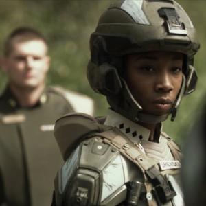 Enisha Brewster as April Orenski in Halo 4: Forward Unto Dawn