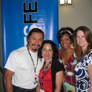 L-R - Gary Perez, Marya Mazor, Tiffany Hines,& Stephanie Bell at the LA Shorts Film Festival