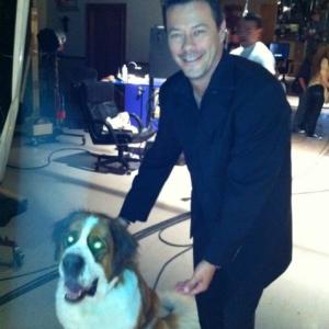On the set of General Hospital with a wonderful Grand St Bernard