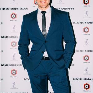 Sam at the World Premiere of DOUBLE CROSS, Lyric Hammersmith, London.