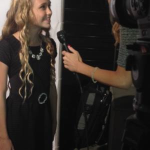 Interview on red carpet at blood ransom premiere