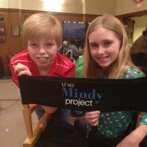 Emily and Tristan on The Mindy Project, March, 2013